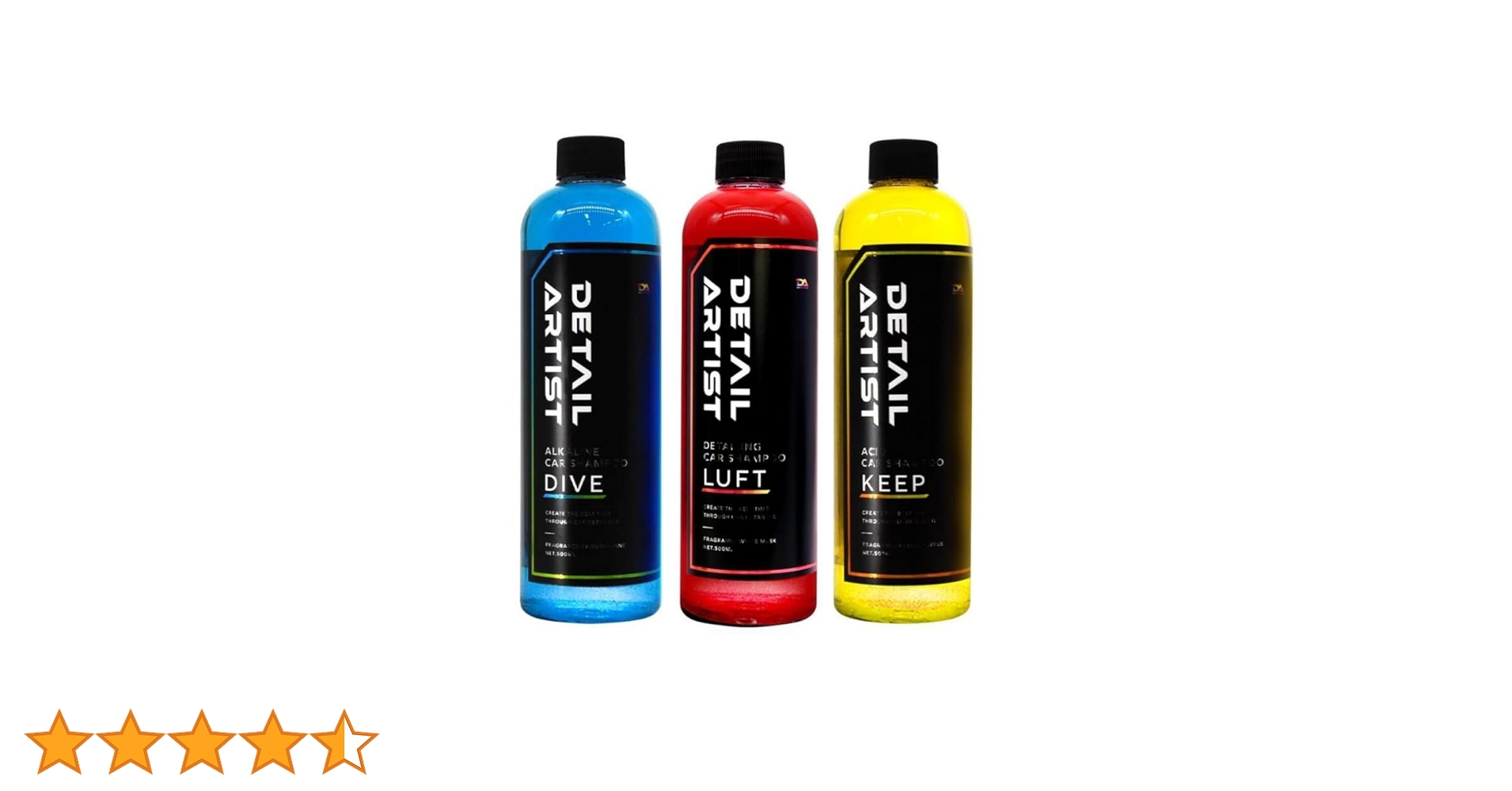 Amazon.co.jp: 【DETAIL ARTIST】3pH洗車セット「3種類のシャンプーで